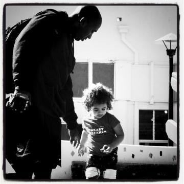 Father and Daughter at Beach